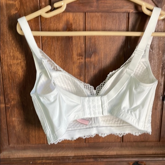 DOBREVA Women's Wireless Lace Full Coverage Bralette Padded bra size 32f - Picture 3 of 6